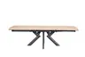 Esstisch MAXIE - ausziehbar, LB ca. 190x98 cm, Glaskeramik, Holzfarben