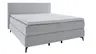 Boxspringbett Delia - Liegefläche ca. 180x200 cm, Stoff, Ecru