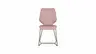 Stuhl Penthouse - Leder, Mauve, Kufen, Anthrazit