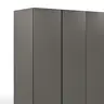 Drehtürenschrank Loretto - B ca. 254 cm, Melamin matt, Anthrazit