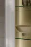 Wohnwand Colore - mit Beleuchtung, Lack, Kaschmir, Nussbaum