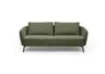 Sofa CARLLOTA - 3-Sitzer, Stoff, Dunkelgrün