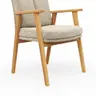 Armlehnstuhl Flore 2 - Stoff, Beige