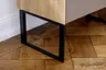 Highboard Mileto - BHT ca. 136x118x35 cm, MDF Steingrau, Naturdesign