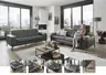 Sofa - 3-Sitzer, Kopfteil verstellbar, Stoff, Graphit