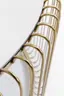 Couchtisch- 2-er Set, Messing, Pulverbeschichtet, Goldfarben, Glas