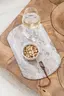 Servier-Brett - LBH ca. 45x30x2 cm, Marmor Beige