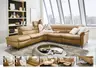 Ecksofa - Ecke links mit 2,5-Sitzer, Kopfteil verstellbar, Leder, Hellbraun