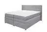 Boxspringbett- Liegefläche ca. 180x200 cm, Stoff Grau