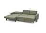 Ecksofa CALM MOVE 2.0 - Longchair links mit 2,5-Sitzer, Schlaffunktion, Feincord, Olive