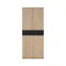 Schuhschrank - B ca. 81 cm, Jackson Hickory Nachbildung, Schwarz