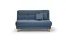 Funktionssofa EASY Optik B - 2-Sitzer, 155 cm inkl. Schlaffunktion, Stoff, Blau