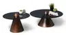Couchtisch - 2er Set, Grau, Kupferfarben