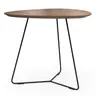 Ecktisch Fano - LBH ca. 59x50x50 cm, HPL Bronzefarben