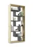 Raumteiler - B ca. 90 cm, Asteiche, Anthrazit