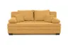 Sofa JONAH - 2-Sitzer inkl. Schlaffunktion und Bettkasten, Stoff, Senfgelb