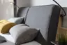 Bett Viana - Liegefläche ca. 180x200 cm, Balkeneiche furniert, Stoff, Anthrazit