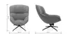 Sessel Unn - Stoff, Taupe