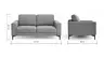 Sofa Oviedo - 2-Sitzer, Stoff, Braungrün