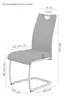 Freischwinger - Stoff, Beige