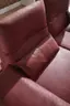 Sofa Lucero - 2,5-Sitzer inkl. Rückenlehne/Armlehne/Sitztiefe verstellbar und drehbares Sitzelement, Leder, Weinrot