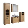 Hochschrank - B ca. 53 cm, Eiche Dekor
