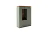 Highboard - mit Beleuchtung, B ca. 98 cm, Salbeigrün, Eiche Evoke Nachbildung