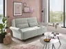 Faltsofa Easy - 2-Sitzer, ca. 140 cm inkl. Schlaffunktion/Topper/Armteil verstellbar, Stoff, Grau