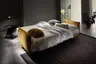 Schlafsofa Nettuno - 3-Sitzer, inkl. Schlaffunktion, Velour, Senfgelb