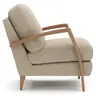 Sessel Karasu - Chic, Stoff, Natur