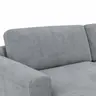 Wohnlandschaft Oviedo - Longchair links mit 2-Sitzer und Ecke rechts, Stoff, Grau