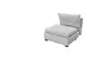 Schlafsofa - 1-Sitzer inkl. Schlaffunktion, Stoff, Hellgrau