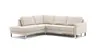 Ecksofa Anna - Ecke links mit 2,5-Sitzer inkl. Relaxfunktion (motorisch), Stoff, Beige