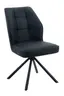 Stuhl - drehbar, Leder, Schwarz
