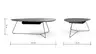 Couchtisch Fano - LBH ca. 121x75x38 cm, Ceramistone, Graubraun