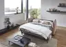Faltbettsofa - Schlaffunktion, Stoff, Rose