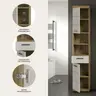 Hochschrank - B ca. 37 cm, Evoke Eiche Nachbildung, Kaschmir