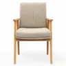 Armlehnstuhl Flore 2 - Stoff, Beige