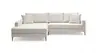 Ecksofa- Ecke links, 3-Sitzer, Stoff, Creme