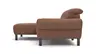 Ecksofa David - Longchair links mit 1,5-Sitzer inkl. Kopfstütze/Armlehne verstellbar, Stoff,  Rost