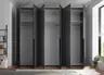 Drehtürenschrank- B ca. 270 cm, Graphit