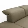 Sofa Elena - 2-Sitzer, Kopfteil/Armlehne verstellbar, Leder, Olive