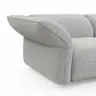 Ecksofa Motone - 2,5-Sitzer mit Ecke rechts, Stoff, Hellgrau