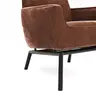 Sessel Matina - Größe L, Velour, Kupfer
