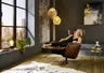 Sessel - Gr.M, Relaxfunktion, Leder, Cognac