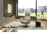 Fernsehsessel - Gr. M, Relaxfunktion, Leder, Pearl