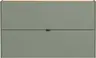 Schuhschrank GIANNA - B ca. 140 cm, Taupegrün, Navarra Eiche Nachbildung