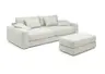 Hocker JOVIN - Stoff, Beige