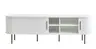 TV-Lowboard - B ca. 180 cm, Eiche Furnier, Weiß