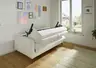 Schlafsofa Laredo - 2,5-Sitzer inkl. Schlaffunktion, Stoff, Offwhite